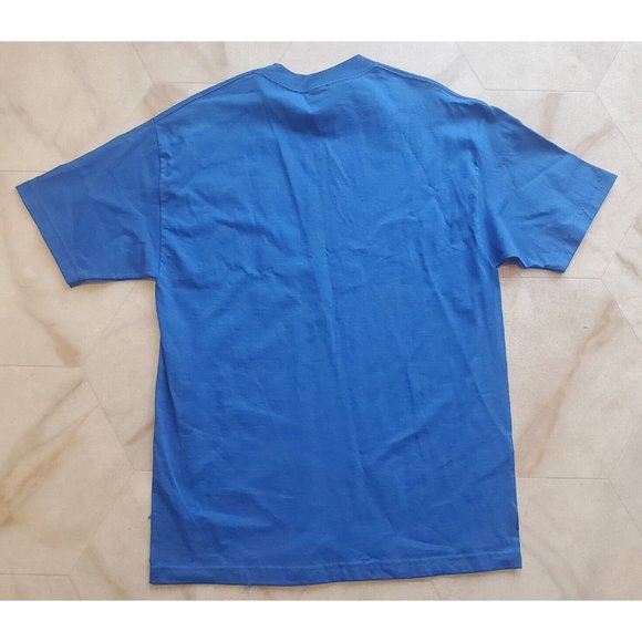 CHICAGO CUBS Simple Chest Logo Majestic Tag Men's T-Shirt Size Large Tshirt - Picture 4 of 4